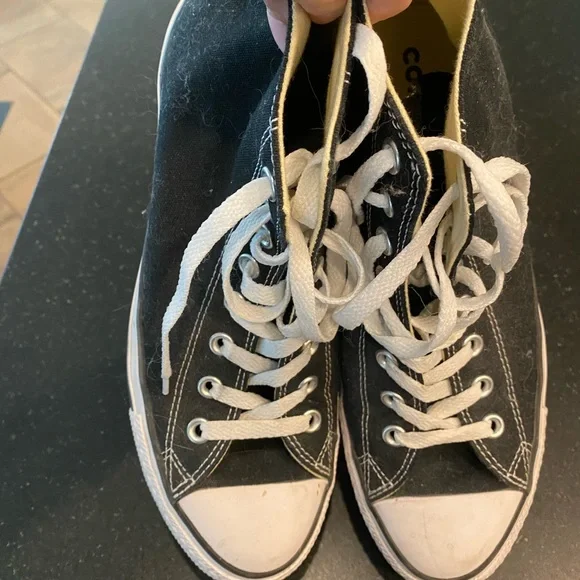 Converse Chuck Taylor All Star black, woman’s size 10. - Picture 2 of 3